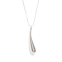 Geometric Elegant Gold Sliver Waterdrop pendant Necklace - ArtGalleryZen