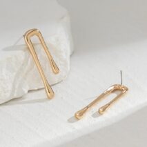 Geometric Glossy Flow Waterdrop Earrings - ArtGalleryZen