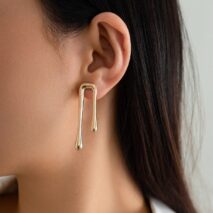 Geometric Glossy Flow Waterdrop Earrings - ArtGalleryZen