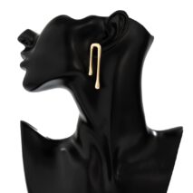 Geometric Glossy Flow Waterdrop Earrings - ArtGalleryZen