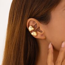 Geometric Glossy Irregular Pattern Ear Wrap Earring - ArtGalleryZen