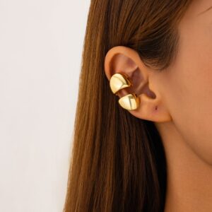 Geometric Glossy Irregular Pattern Ear Wrap Earring - ArtGalleryZen