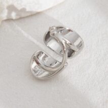 Geometric Glossy Irregular Pattern Ear Wrap Earring - ArtGalleryZen