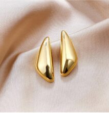 Geometric Glossy Triangle Dangle Earrings - ArtGalleryZen