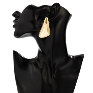 Geometric Glossy Triangle Dangle Earrings - ArtGalleryZen