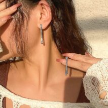 Geometric Gold Silver Plated Flow Waterdrop Earrings - ArtGalleryZen