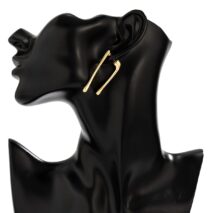 Geometric Gold Silver Plated Flow Waterdrop Earrings - ArtGalleryZen