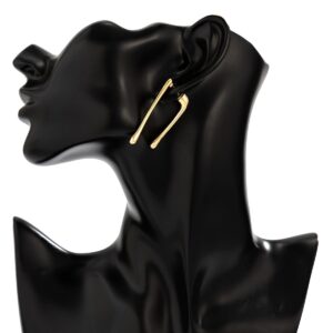 Geometric Gold Silver Plated Flow Waterdrop Earrings - ArtGalleryZen