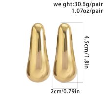 Geometric Gold Silver Tone Metallic Dangle Earrings - ArtGalleryZen