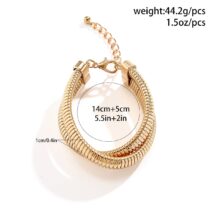 Geometric Intermeshing Bangle Bracelet - ArtGalleryZen