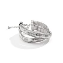 Geometric Intermeshing Bangle Bracelet - ArtGalleryZen
