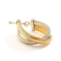 Geometric Intermeshing Bangle Bracelet - ArtGalleryZen