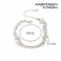 Geometric Irregular Beaded Chain Choker Necklace Bracelet - ArtGalleryZen