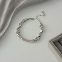 Geometric Irregular Beaded Chain Choker Necklace Bracelet - ArtGalleryZen