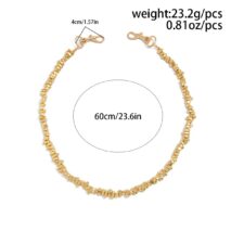 Geometric Irregular Beaded Trouser Chain - ArtGalleryZen