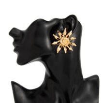 Geometric Irregular Sun Stud Earrings - ArtGalleryZen