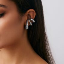 Geometric Liquid Flow Waterdrop Earrings - ArtGalleryZen