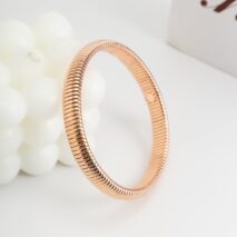 Geometric Metallic Bangle Bracelet - ArtGalleryZen