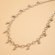 Geometric Minimalist Ball Tassel Hoop Belly Chain - ArtGalleryZen