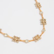 Geometric Rhinestone Inlaid Hollow Square Waist Chain - ArtGalleryZen