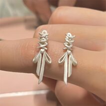 Geometric Transformable Ribbon Earrings - ArtGalleryZen