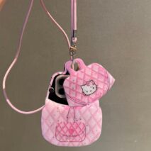 Glitter Hello Kitty Backpack Mirror Phone Case - ArtGalleryZen