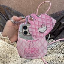 Glitter Hello Kitty Backpack Mirror Phone Case - ArtGalleryZen