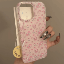 Glitter My Melody My Sweet Piano iPhone Case With Lanyard - ArtGalleryZen