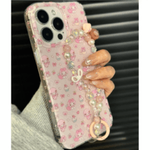 Glitter My Melody My Sweet Piano iPhone Case With Lanyard - ArtGalleryZen