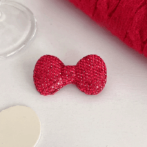 Glitter Rhinestone Bowknot Hair Clip - ArtGalleryZen