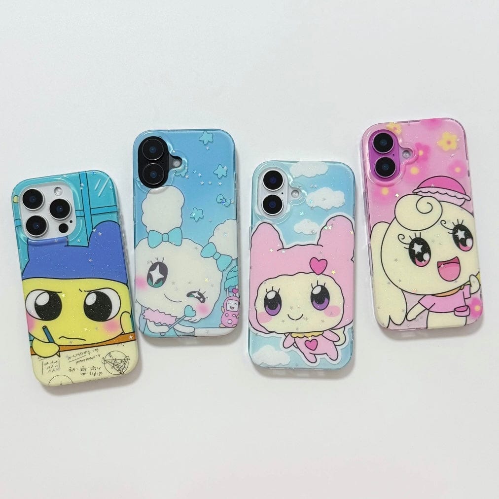 Glitter Star Tamagotchi iPhone Case - ArtGalleryZen