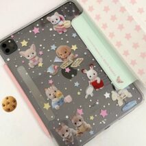 Glitter Sylvanian Families Magnetic Detachable iPad Case - ArtGalleryZen