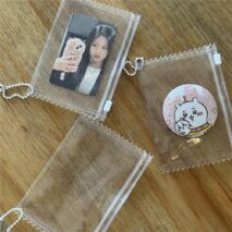 Glitter Transparent Candy Bag Kpop Keychain Photocard Holder - ArtGalleryZen