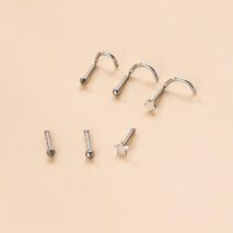 Gold Silver Plated Star Stainless Steel Nose Piercing Nose Stud - ArtGalleryZen