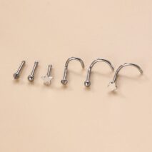 Gold Silver Plated Star Stainless Steel Nose Piercing Nose Stud - ArtGalleryZen