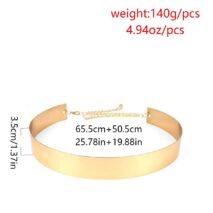 Gold Stylish Girls Ladies Women Skinny Waist Belt - ArtGalleryZen