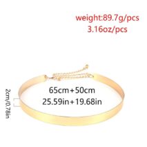 Gold Tone Stylish Waist Belt - Minimalist Skinny Belly Belt - I DO Wedding Sash - ArtGalleryZen