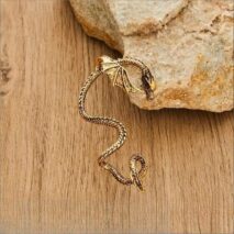 Gothic Antique Dragon Ear Cuff Climber Crawler Wrap Earring - ArtGalleryZen