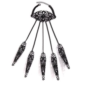 Gothic Five Finger Armor Nails Mittens Bracelet - ArtGalleryZen
