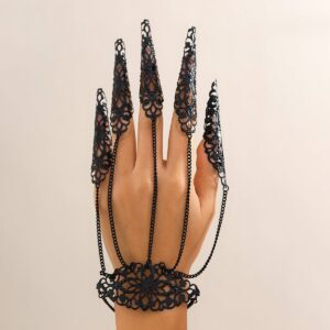 Gothic Five Finger Armor Nails Mittens Bracelet - ArtGalleryZen