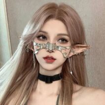 Gothic Hip Hop Glamorous Metallic Face Mask - ArtGalleryZen