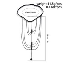 Gothic Layered Sequin Charm Elastic Thigh Leg Chain - ArtGalleryZen