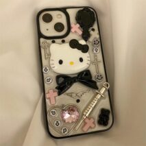 Gothic Y2K Hello Kitty iPhone Case - ArtGalleryZen