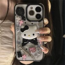 Gothic Y2K Hello Kitty iPhone Case - ArtGalleryZen