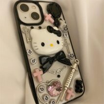 Gothic Y2K Hello Kitty iPhone Case - ArtGalleryZen