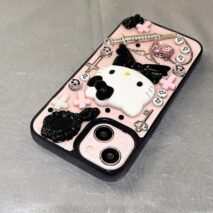 Gothic Y2K Hello Kitty iPhone Case - ArtGalleryZen