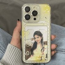 Gradient Transparent Kpop Photocard Polaroid iPhone Case - ArtGalleryZen