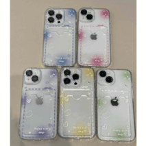 Gradient Transparent Kpop Photocard Polaroid iPhone Case - ArtGalleryZen