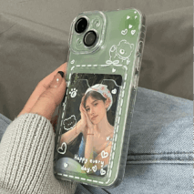 Gradient Transparent Kpop Photocard Polaroid iPhone Case - ArtGalleryZen