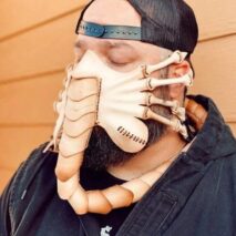 Halloween Scorpion Alien Xenomorph Hugger Face Mask - ArtGalleryZen
